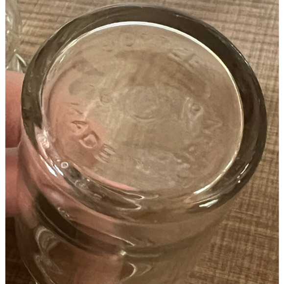 Vintage Mixed Size Mini Clear Glass Bottle Set 7 Stoppers Vase Alchemy Cottage - Picture 3 of 12